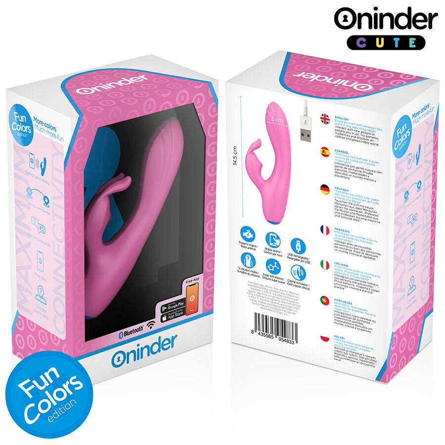 ONINDER CUTE - LOVE BUNNY G-SPOT CLITORIS VIBRATOR - FREE GLOBAL APP