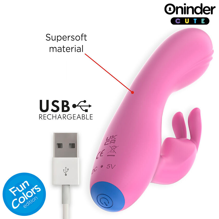 ONINDER CUTE - LOVE BUNNY G-SPOT CLITORIS VIBRATOR - FREE GLOBAL APP
