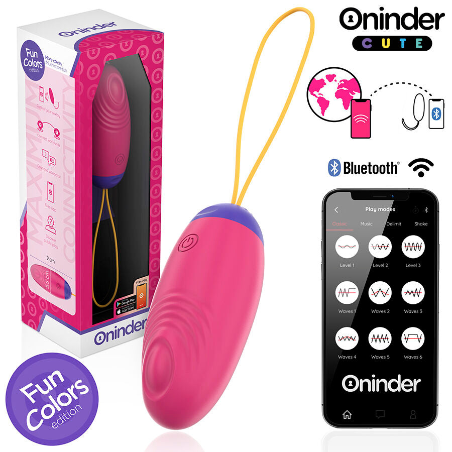 ONINDER CUTE - VIBRATING AND TAPPING SILICONE EGG - FREE GLOBAL APP