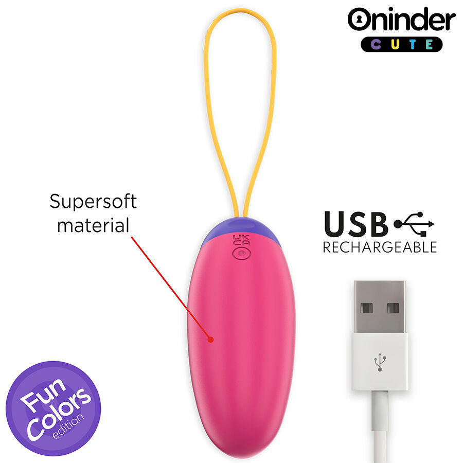 ONINDER CUTE - VIBRATING AND TAPPING SILICONE EGG - FREE GLOBAL APP