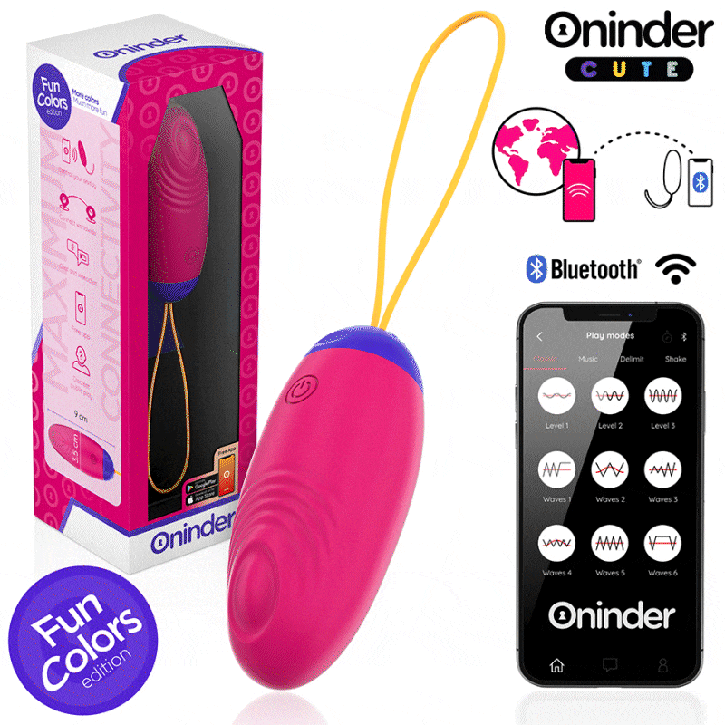 ONINDER CUTE - VIBRATING AND TAPPING SILICONE EGG - FREE GLOBAL APP