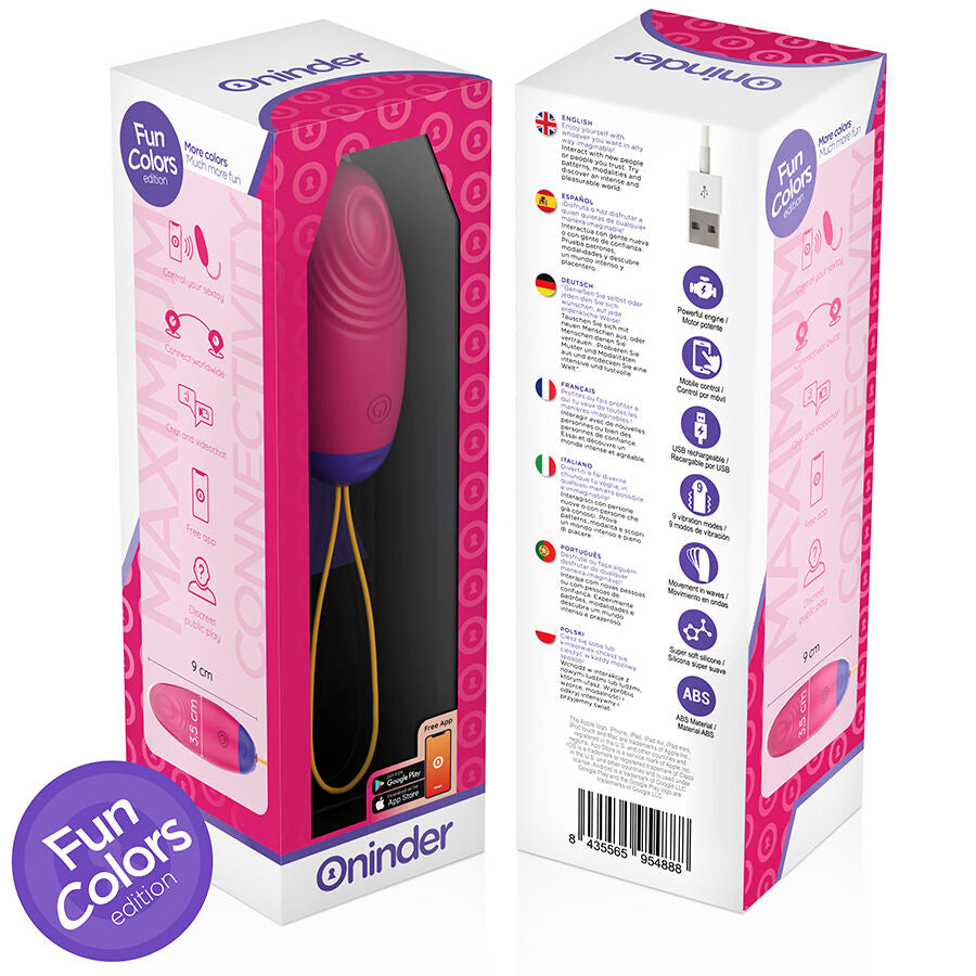 ONINDER CUTE - VIBRATING AND TAPPING SILICONE EGG - FREE GLOBAL APP