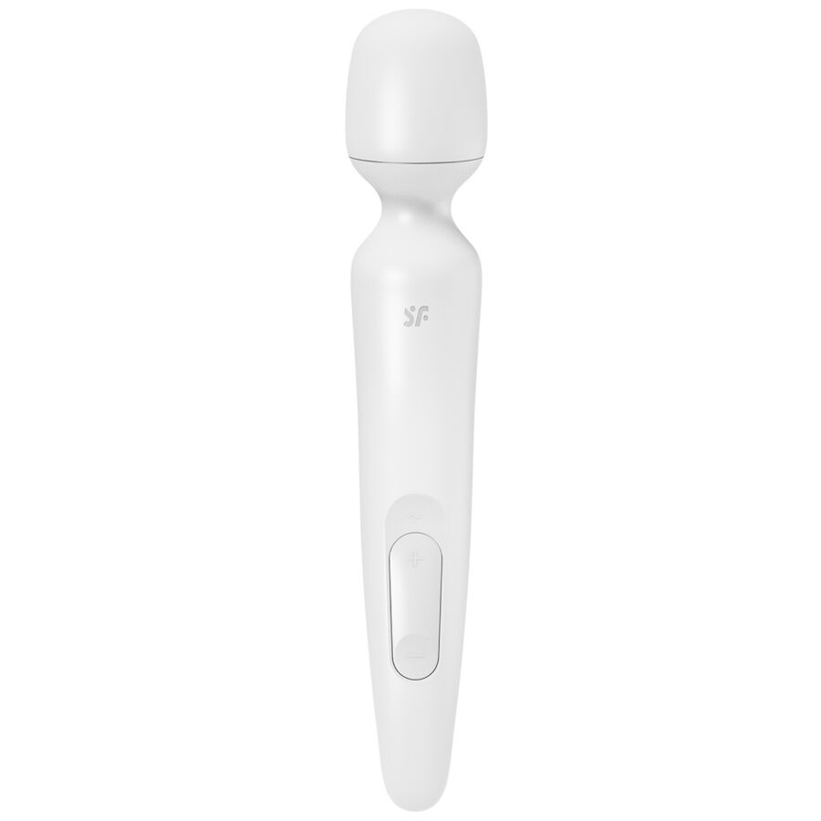 SATISFYER - WHITE ERLAND VIBRATING WAND MASSAGER