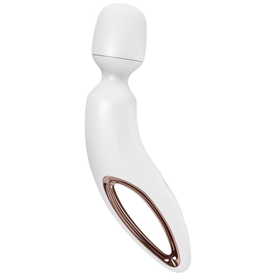 SATISFYER - WHITE ERLAND VIBRATING WAND MASSAGER