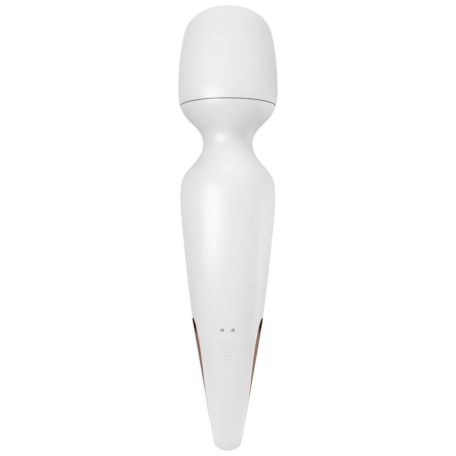SATISFYER - WHITE ERLAND VIBRATING WAND MASSAGER