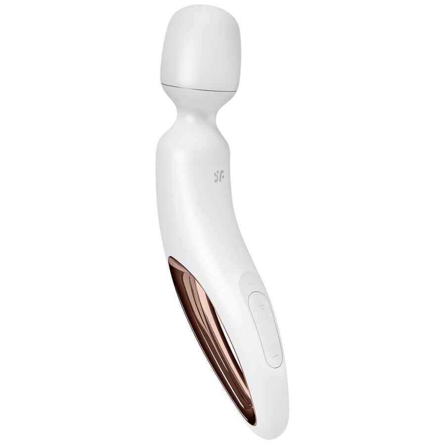 SATISFYER - WHITE ERLAND VIBRATING WAND MASSAGER