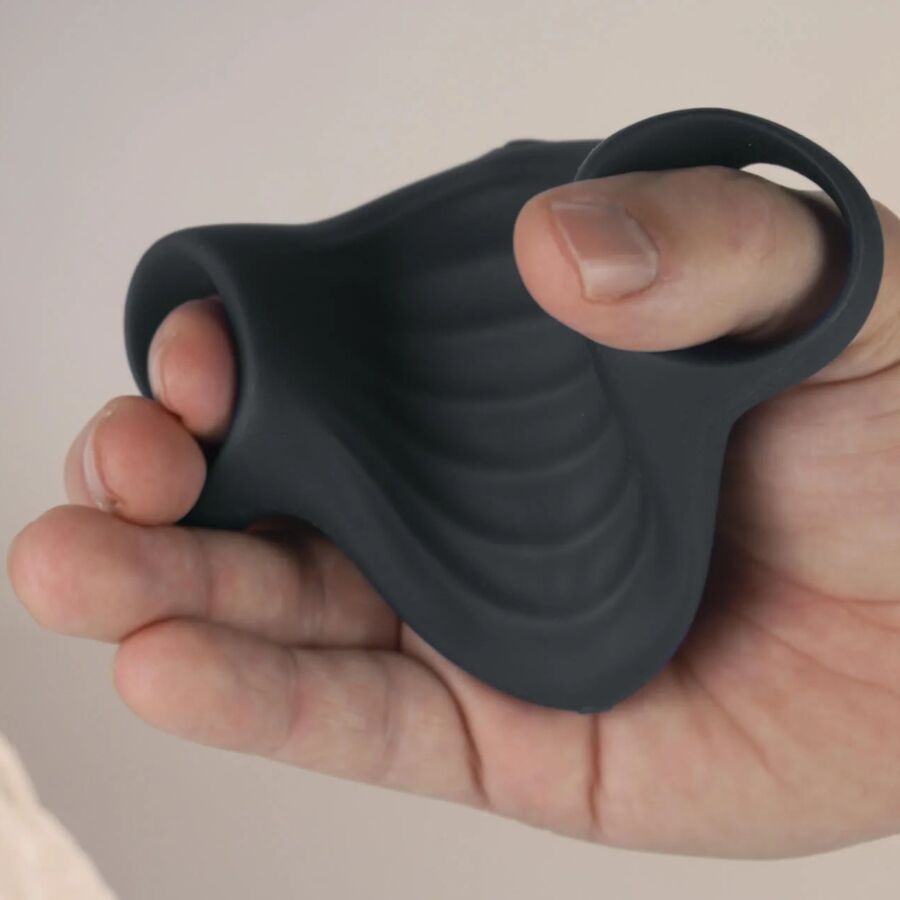 ROCKS-OFF - PALM NOIR FLEXIBLE VIBRATOR MASTURBATOR