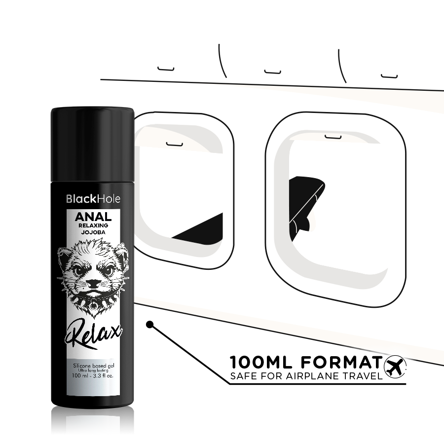 BLACK HOLE - RELAXING ANAL JOJOBA RELAX SILICONE BASE 100 ML