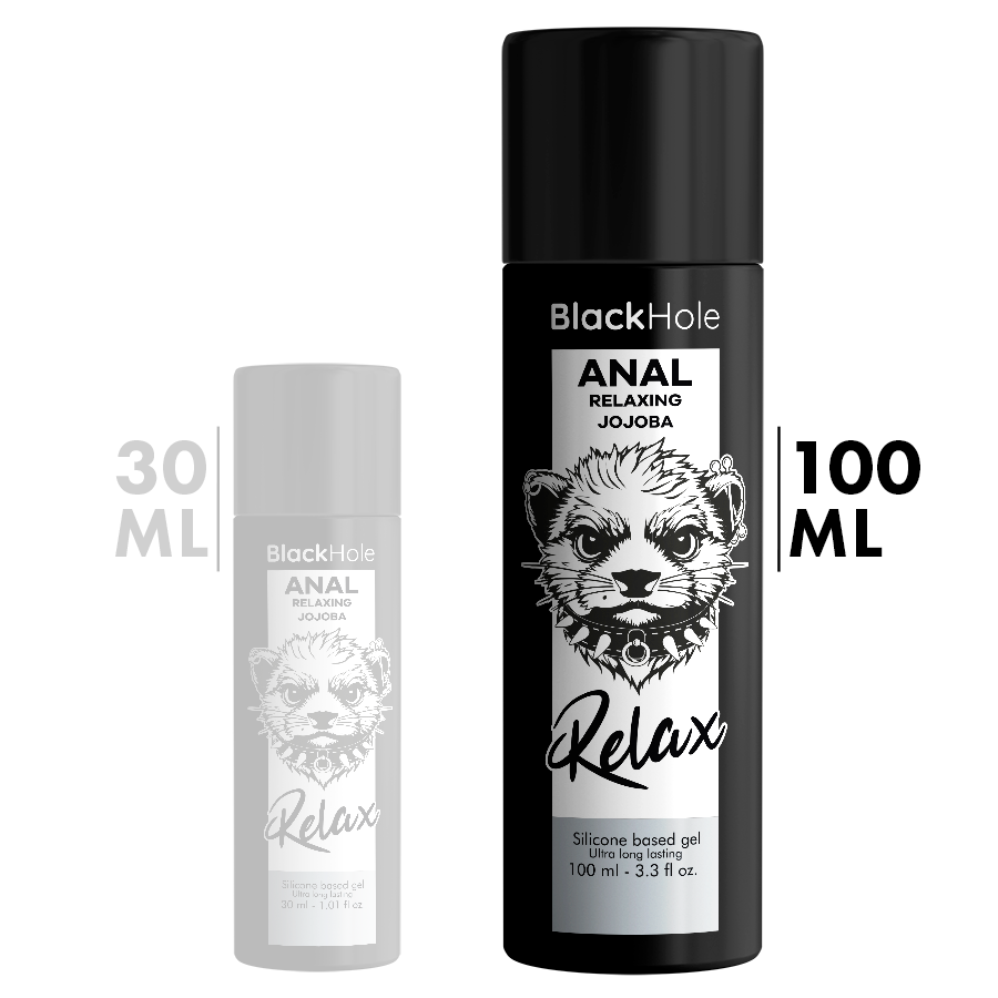 BLACK HOLE - RELAXING ANAL JOJOBA RELAX SILICONE BASE 100 ML