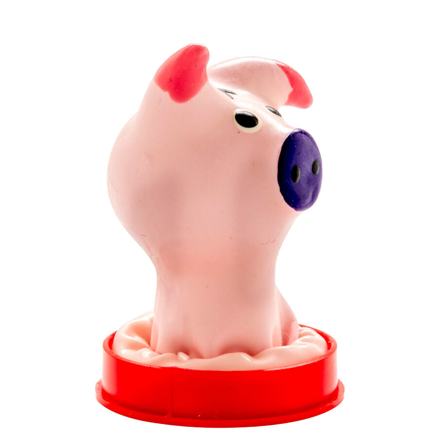 CONDOMANIA - HAND-PAINTED PIG HEAD NOVELTY CONDOMS