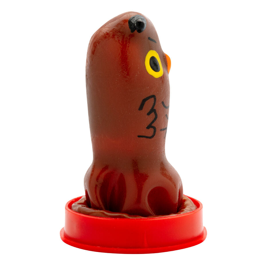 CONDOMERIE - PRÉSERVATIFS FANTAISIE PEINTS À LA MAIN HIBOU