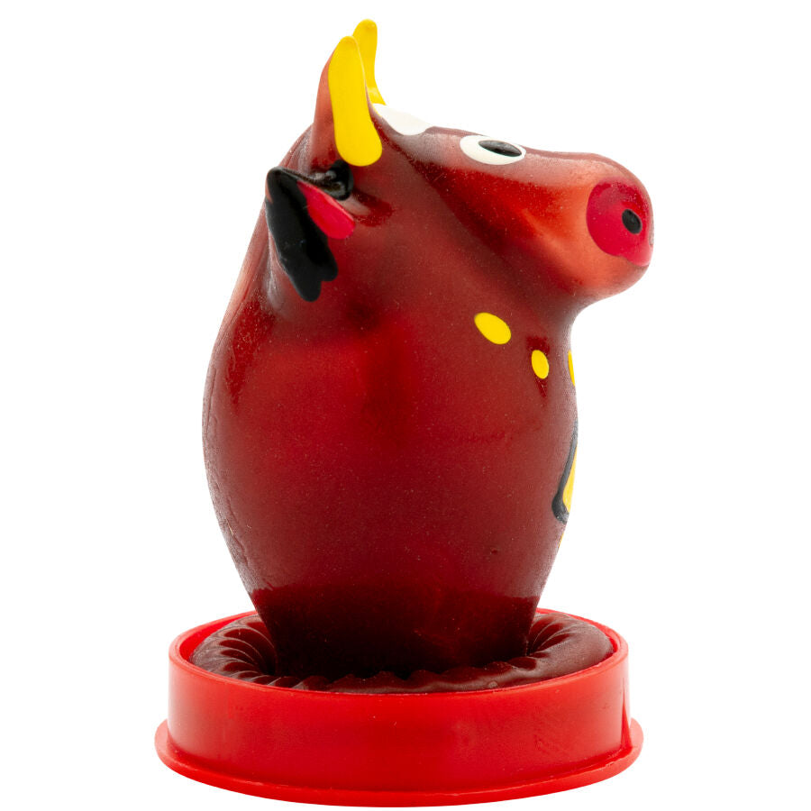 CONDOMERIE - HAND-PAINTED NOVELTY CONDOMS BULL MODEL 1
