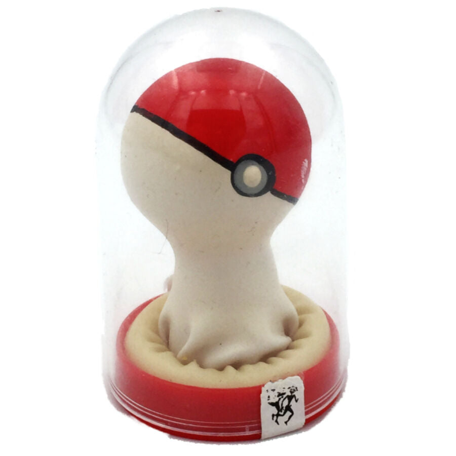 CONDOMERIE - HAND-PAINTED FANCY CONDOMS RED AND WHITE POKEBALL