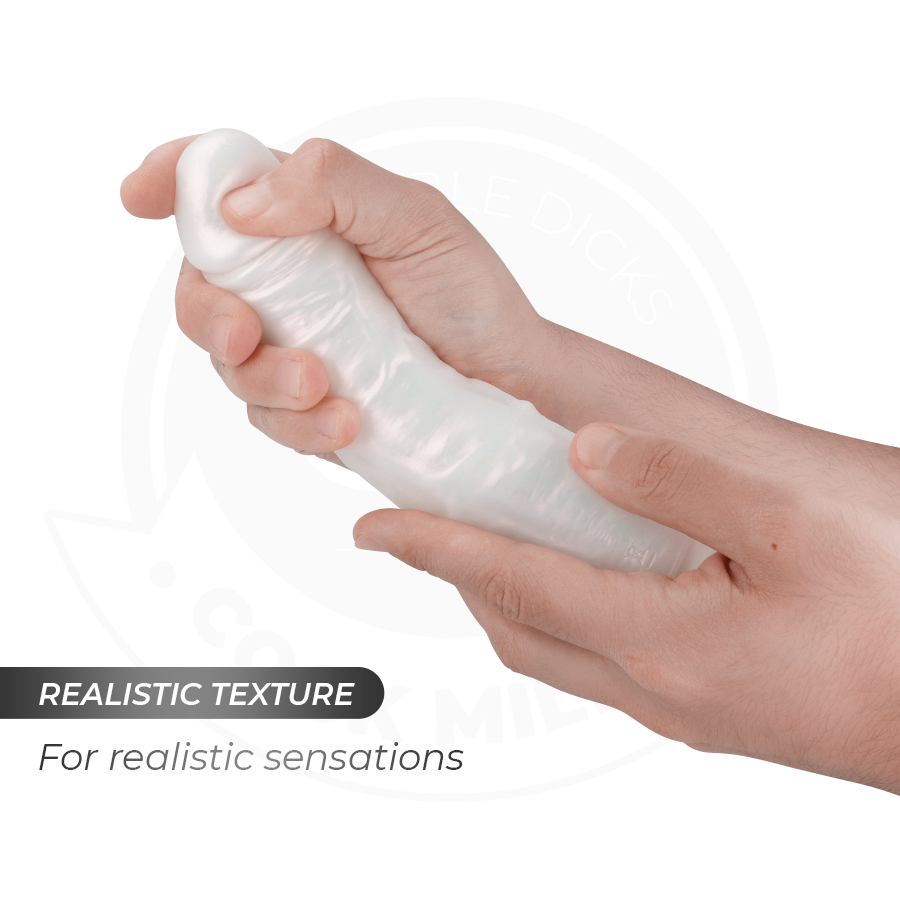 COCK MILLER - SUCKING DILDO WITH SUCTION CUP, LIGHTS AND VIBRATIONS WITH REMOTE CONTROL WHITE 21.5 CM