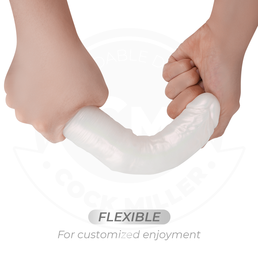 COCK MILLER - SUCKING DILDO WITH LIGHTS AND VIBRATIONS WITH REMOTE CONTROL WHITE 19.5 CM