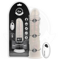 COCK MILLER - DILDO WITH SUCTION CUP, LIGHTS, AND VIBRATIONS WITH REMOTE CONTROL WHITE 20.5 CM