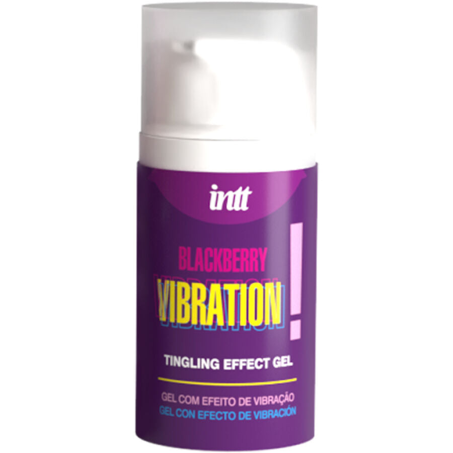 INTT RELEASES - VIBRATING LIQUID BLACKBERRY FLAVOR GEL 15 ML