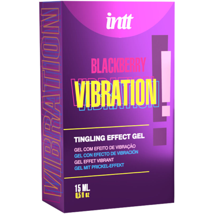 INTT RELEASES - VIBRATING LIQUID BLACKBERRY FLAVOR GEL 15 ML
