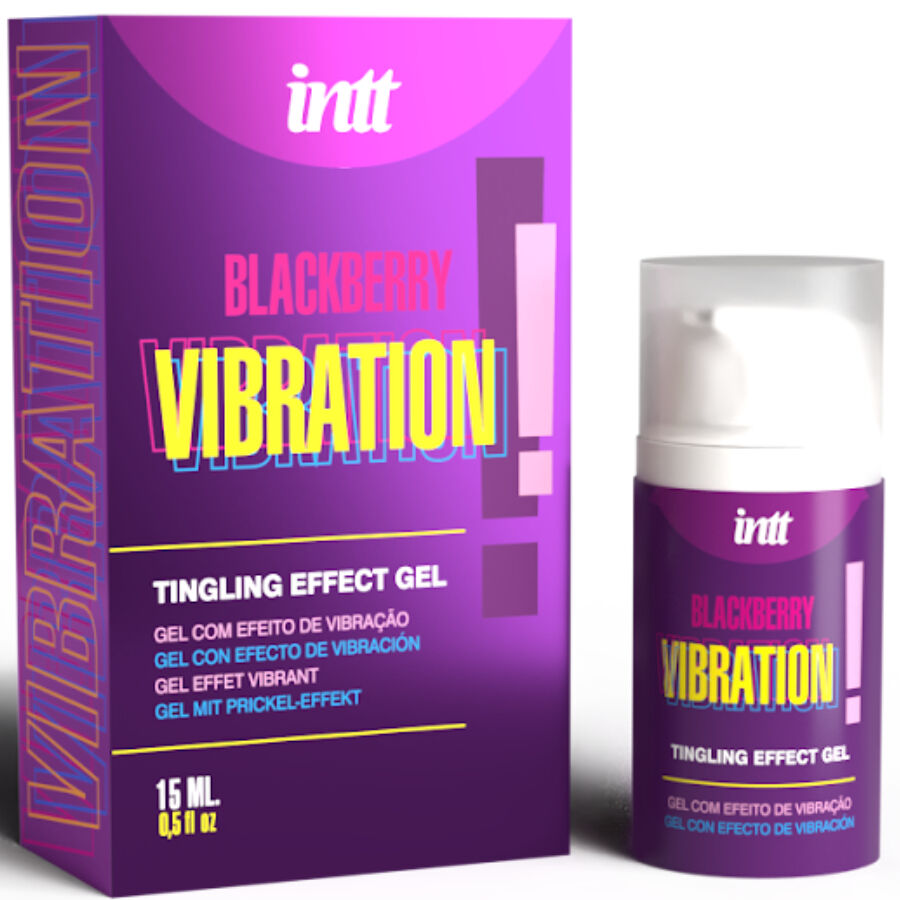 INTT RELEASES - VIBRATING LIQUID BLACKBERRY FLAVOR GEL 15 ML