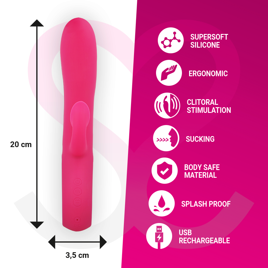 MORESSA - DUSTIN CLITORAL SUCTION AND POWERFUL VIBRATIONS PREMIUM SILICONE RECHARGEABLE