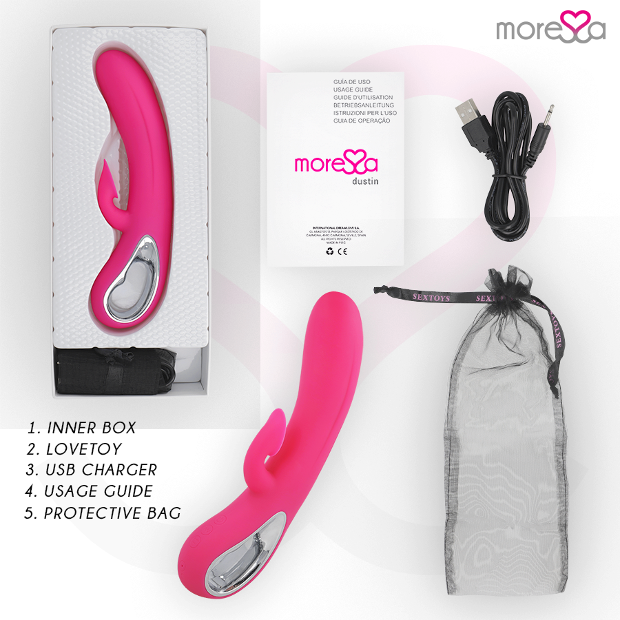 MORESSA - DUSTIN CLITORAL SUCTION AND POWERFUL VIBRATIONS PREMIUM SILICONE RECHARGEABLE