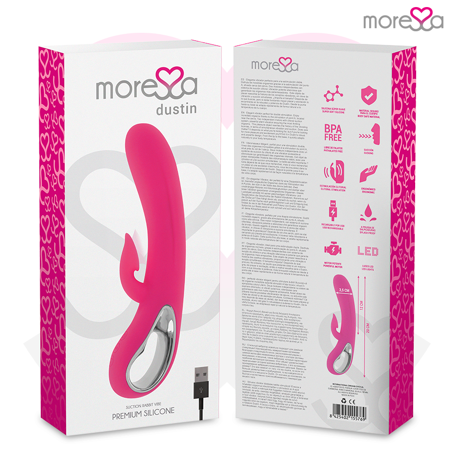 MORESSA - DUSTIN CLITORAL SUCTION AND POWERFUL VIBRATIONS PREMIUM SILICONE RECHARGEABLE
