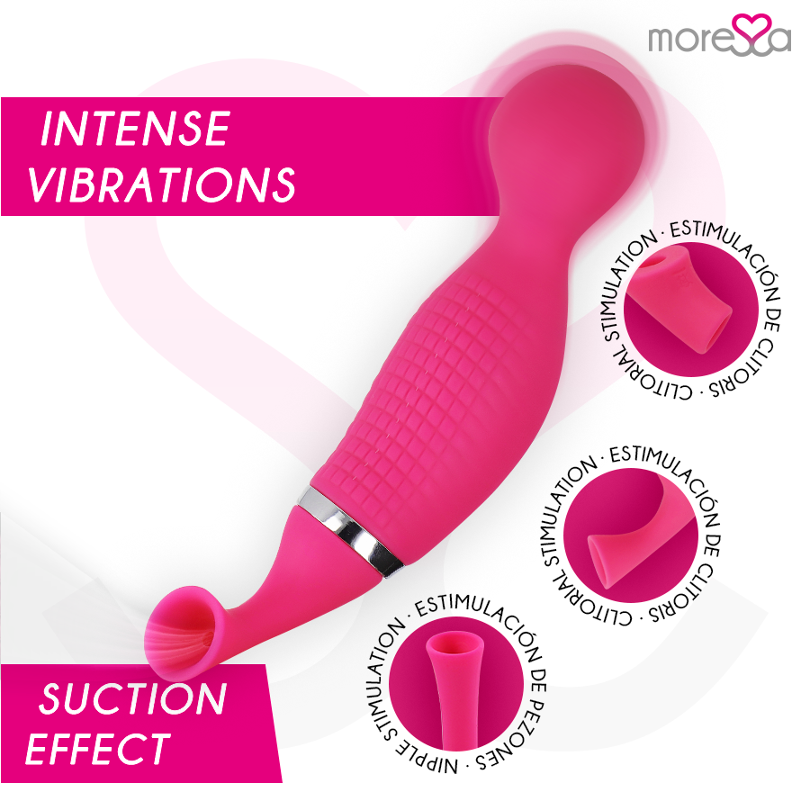 MORESSA - KIRK DUO SUCTION CUP + MULTI-PERFORMANCE PREMIUM SILICONE RECHARGEABLE MASSAGER