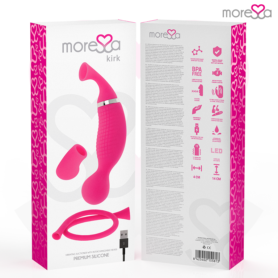 MORESSA - KIRK DUO SUCTION CUP + MULTI-PERFORMANCE PREMIUM SILICONE RECHARGEABLE MASSAGER