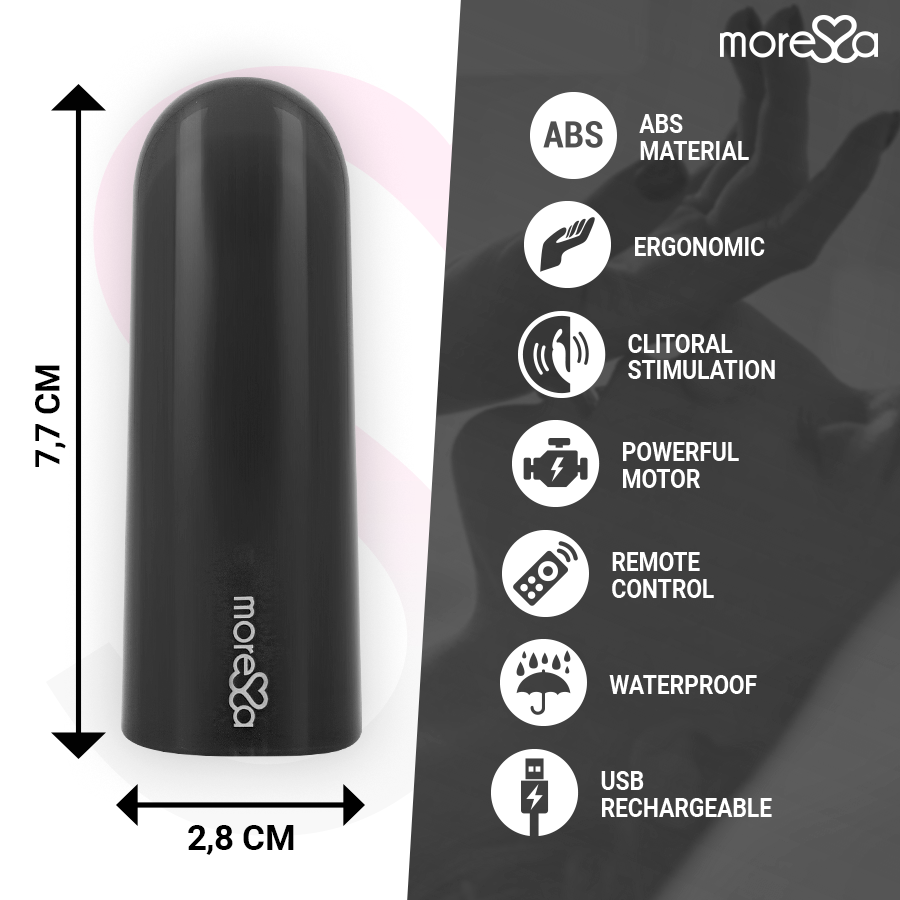 MORESSA - NIX REMOTE CONTROL VIBRATOR BLACK