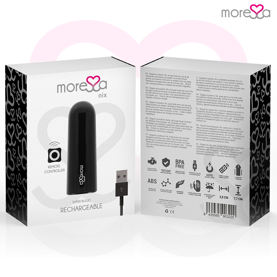 MORESSA - NIX REMOTE CONTROL VIBRATOR BLACK