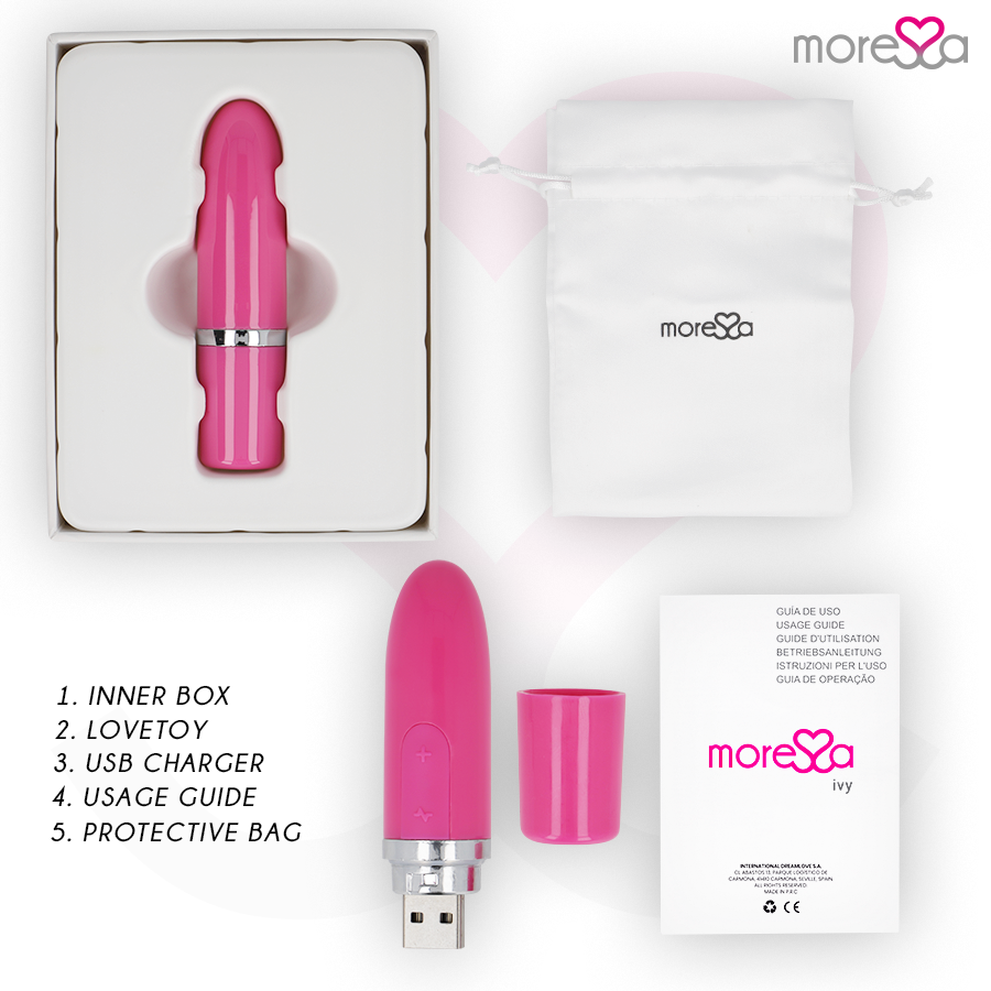 MORESSA - IVY VIBRATOR TRAVEL STIMULATOR ROSE