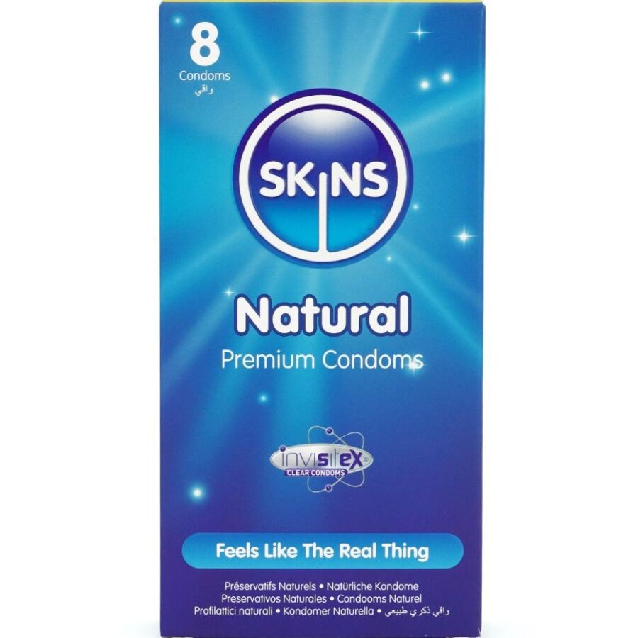 SKINS - NATURAL CONDOMS PREMIUM PACK 8