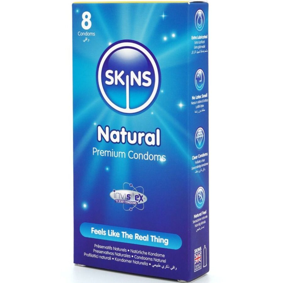 SKINS - NATURAL CONDOMS PREMIUM PACK 8