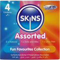 SKINS - ASSORTED 4-PACK PREMIUM CONDOMS