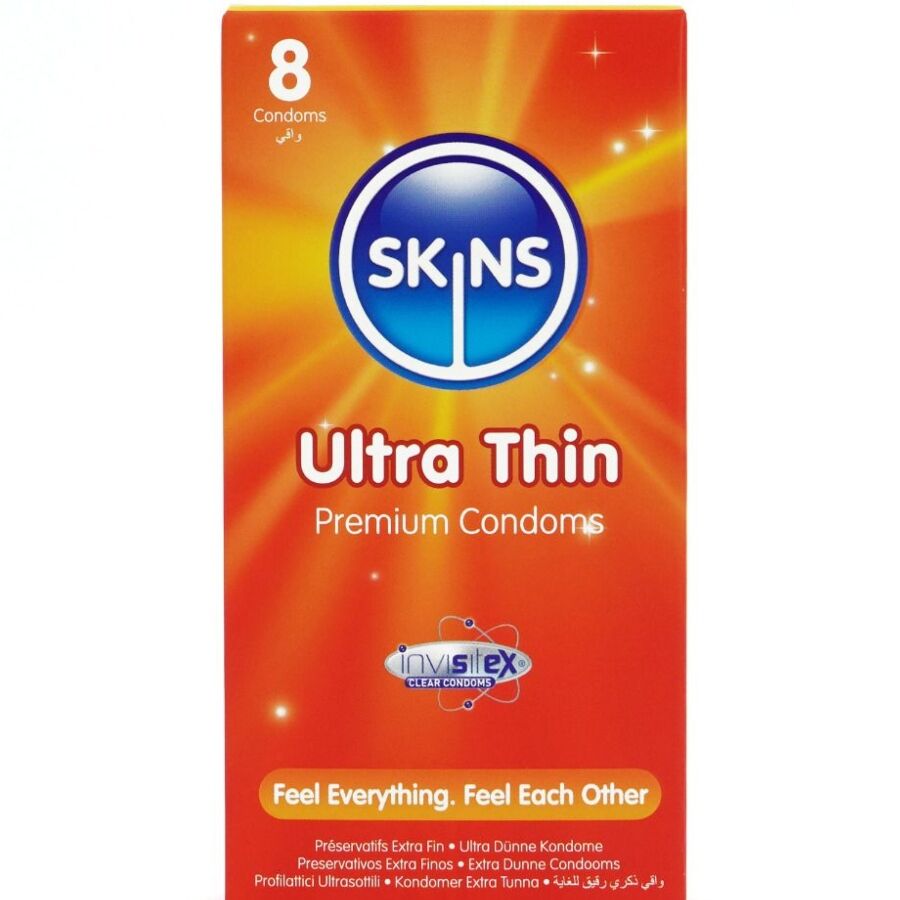 SKINS - PACK OF 8 PREMIUM ULTRA THIN CONDOMS