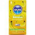 SKINS - PREMIUM BANANA 8 PACK CONDOMS