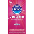SKINS - PACK OF 16 PREMIUM DOTTED & RIBBED CONDOMS