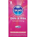 SKINS - PACK OF 8 PREMIUM DOTS & RIBS CONDOMS
