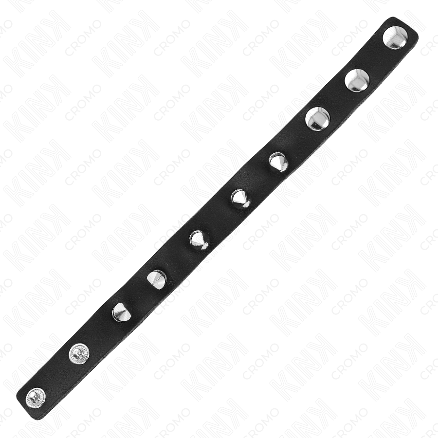 KINK - ANNEAU PÉNIS EN CUIR AVEC POINTES 21,5 X 1,6 CM