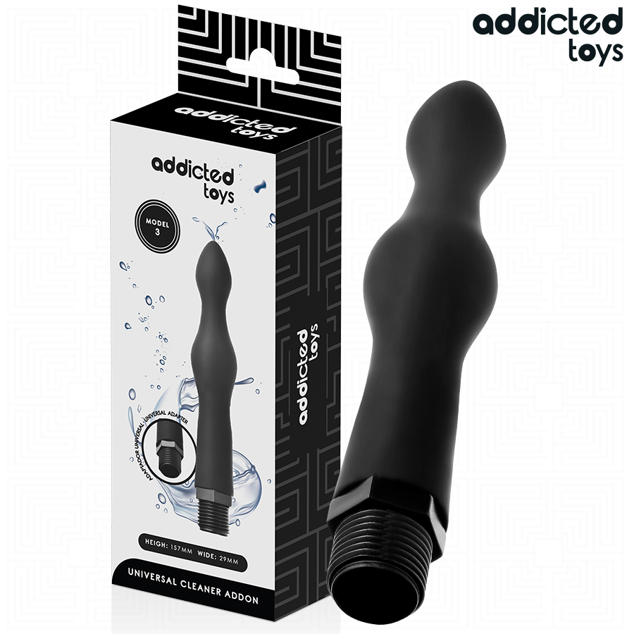 ADDICTED TOYS - ANAL DOUCHE WITH UNIVERSAL ADAPTER MODEL 3