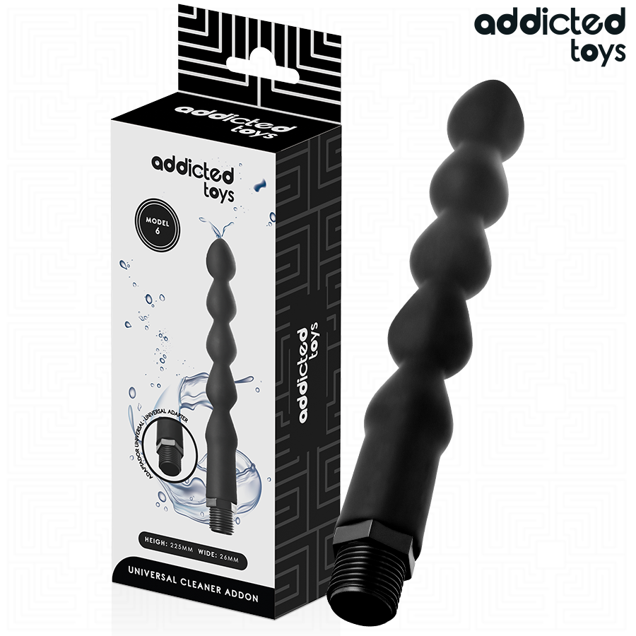 ADDICTED TOYS - ANAL DOUCHE WITH UNIVERSAL ADAPTER MODEL 6