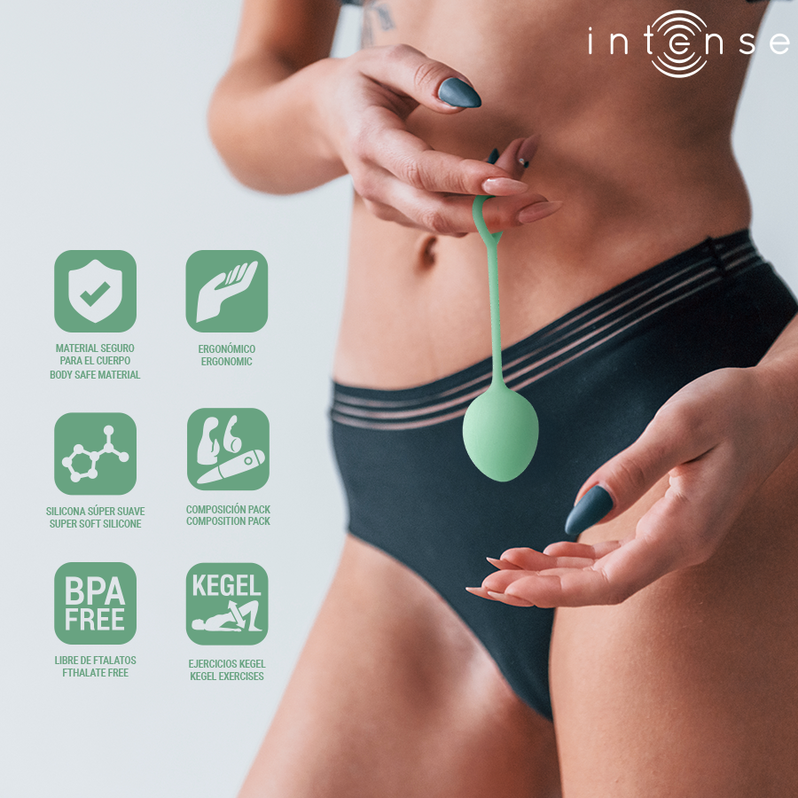 INTENSE - CHARLI LIGHT GREEN KEGEL BALL KIT