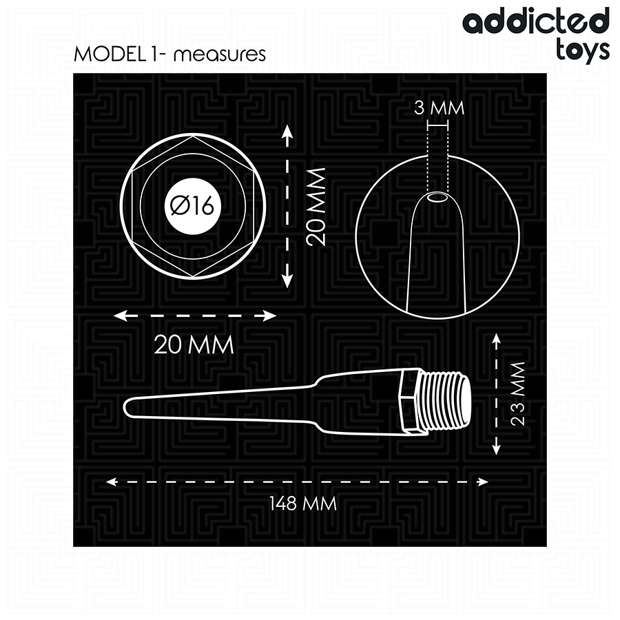 ADDICTED TOYS - ANAL CLEANSER WITH UNIVERSAL ADAPTER MODEL 1