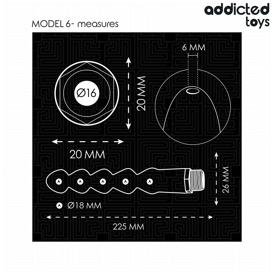 ADDICTED TOYS - ANAL DOUCHE WITH UNIVERSAL ADAPTER MODEL 6