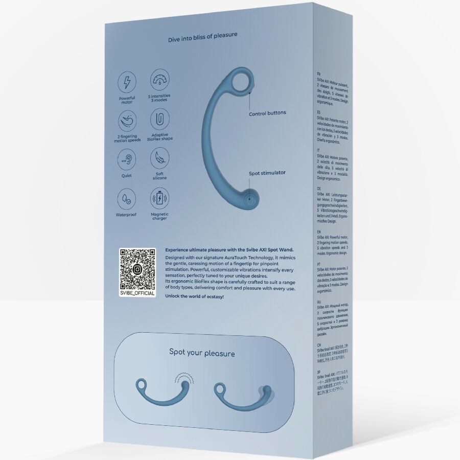 SNAIL VIBE - AXI BLUE VIBRATING MASSAGE WAND