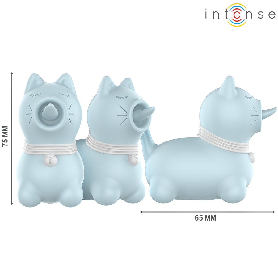 INTENSE - DUCHESS STIMULATOR WITH 360º ROTATING TONGUE BLUE