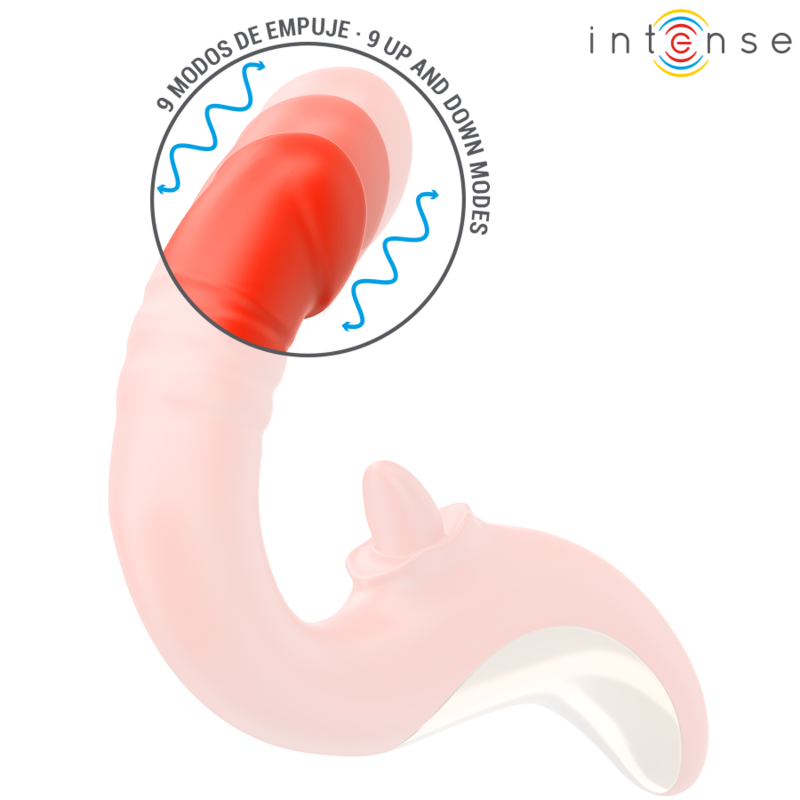 INTENSE - RED U-SHAPED PAULINA VIBRATOR AND STIMULATOR