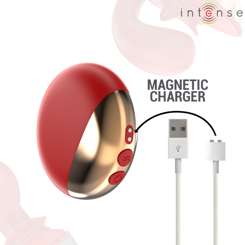 INTENSE - U-SHAPED VIBRATOR & STIMULATOR MARIAH 10 VIBRATION RED