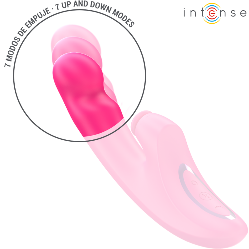 INTENSE - 13.5 CM 3-IN-1 MULTIFUNCTIONAL VIBRATOR 10 VIBRATIONS PINK