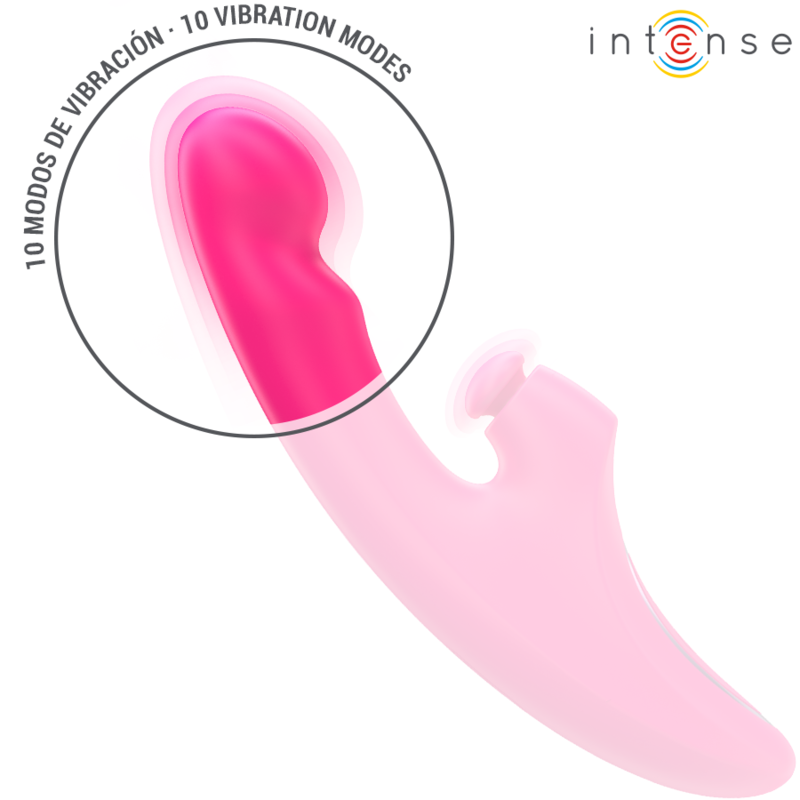 INTENSE - 13.5 CM 3-IN-1 MULTIFUNCTIONAL VIBRATOR 10 VIBRATIONS PINK